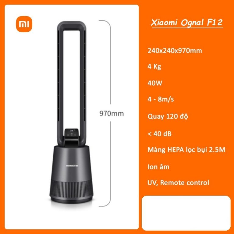 Quạt không cánh Xiaomi OGNAL F12